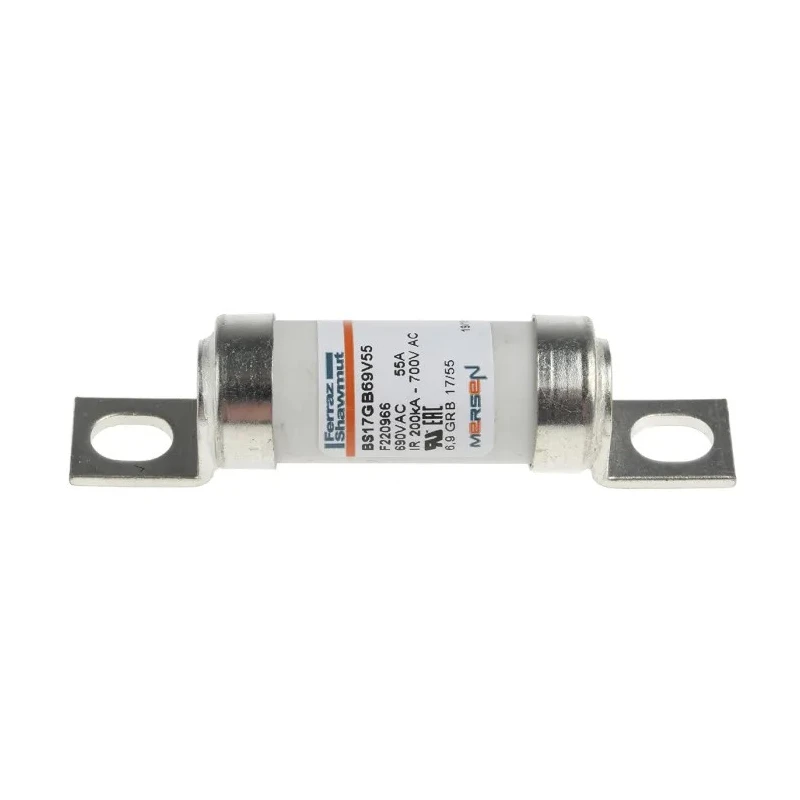 Mersen 55A British Standard High Rupture Capacity Fuse 17 x 49 mm 690V Protistor F220966 / BS17GB69V55