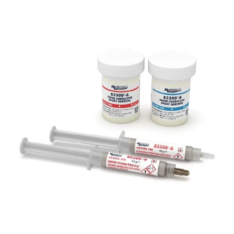 MG Chemicals Silver Conductive Epoxy Adhesive Super Glue Syringe 19.4 g 8330D-19G