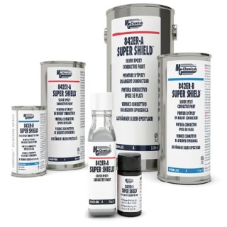 MG Chemicals Super ShieldTM Silver Epoxy Conductive Paint 842ER-60ML, 60 ml Matt Silver Conductive Coating 842ER-60ML