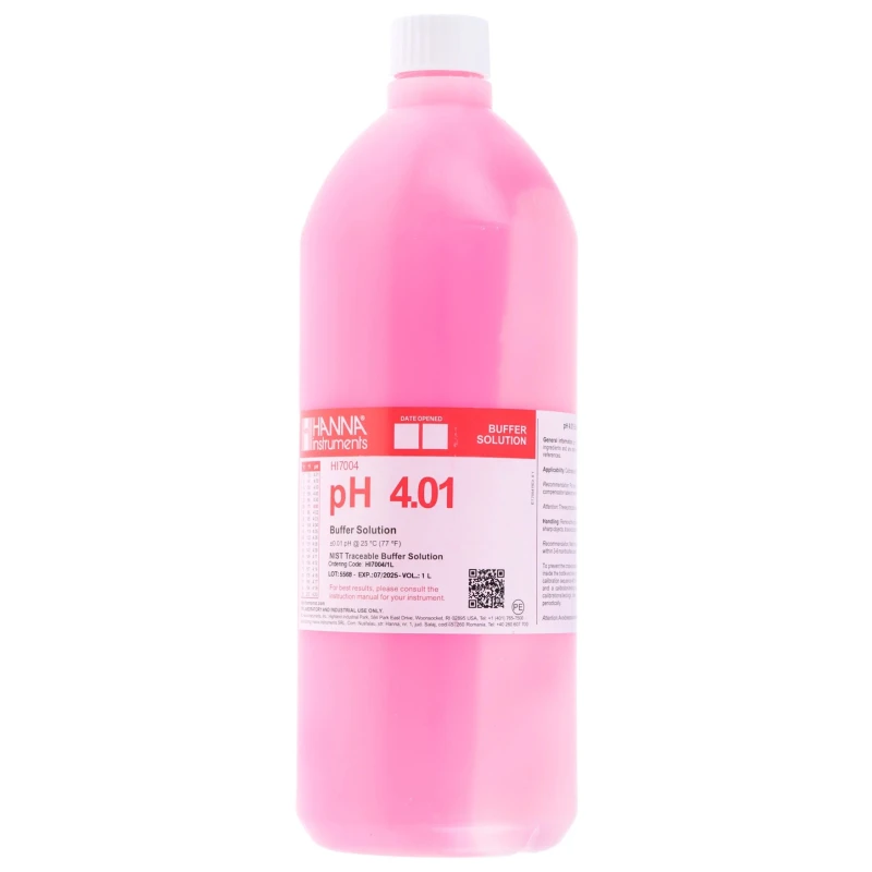 Hanna Instruments Buffer Solution 1 L Bottle 4.01 pH HI-7004/1L
