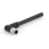 TE Connectivity Sensor Actuator Cable M12 L-Code Male 4 Way Right Angle to Unterminated, 2m T4151299L14-020
