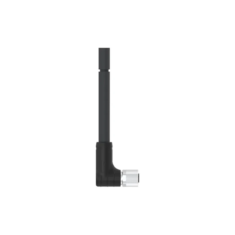 TE Connectivity Female 4 way M12 to Female 4 way M12 Sensor Actuator Cable 2 m PVC Jacket Black 63V T4151499L14-020