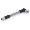 TE Connectivity Male 5 way Straight to Female 5 way M12 Sensor Actuator Cable 1.5m T41526C9L25-003