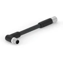 TE Connectivity Male 4 Way Right Angle to Female 4 Way Straight Sensor Actuator Cable 63V 2m T4152AC9L14-020