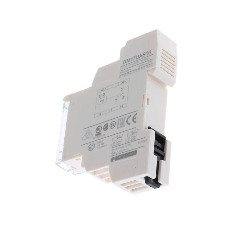 Schneider Electric Monitoring Relay, 1 Phase, SPDT, DIN Rail Mount, 48V AC/DC, 5A Contact Current RM17UAS16