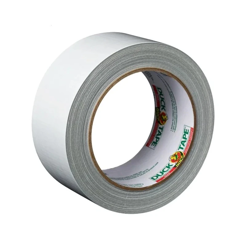 DUCK TAPE Duct Tape White Gloss Finish 50 mm x 25 m 0.17 mm Thickness Polycloth Adhesive Tape Model 232335