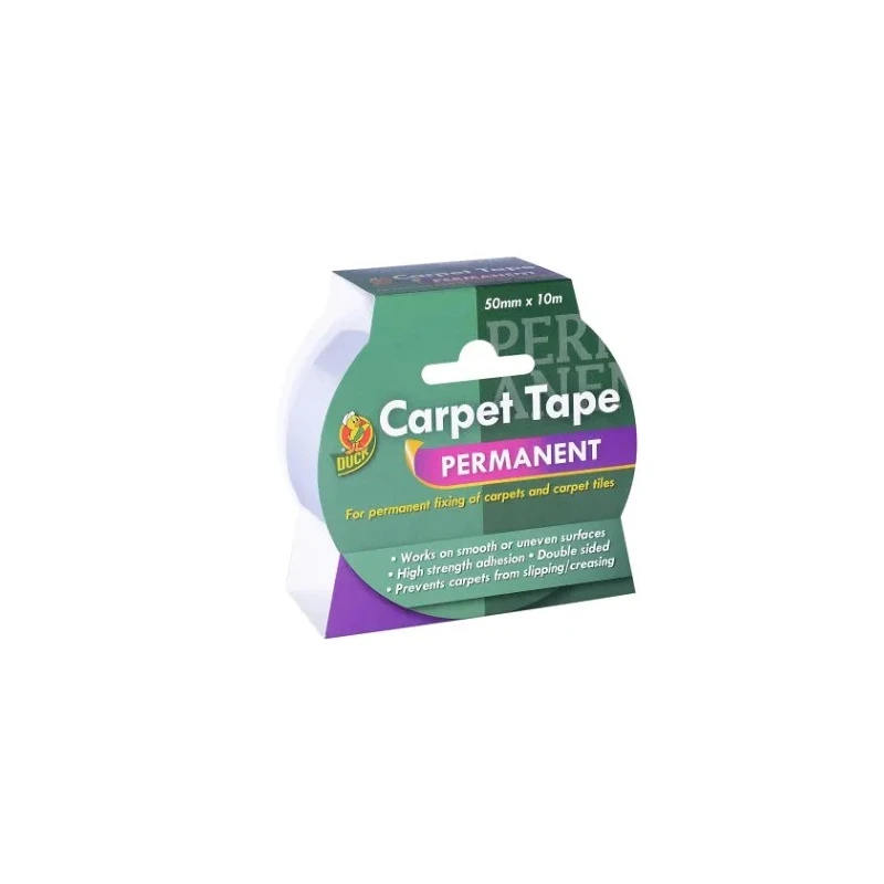 DUCK TAPE Clear Double Sided Adhesive Square Polyethylene Backing 50mm x 10m 260507