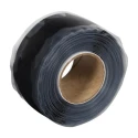 DUCK TAPE Black Self-Amalgamating Tape 25mm Width x 3m Length, 0.5mm Thickness, High Temp 283037