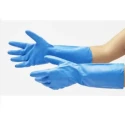 Pro Fit Blue Nitrile Gloves Size 9, Flock Lined, Oil Resistant, EN 388:2016 4.1.0.1.X, EN ISO 374-1:2016 Type A, G525-09