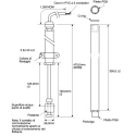 Cynergy3 Extension Tube for RSF64 Series Float Switches PVC Class 7 306mm Length RSF64EXT