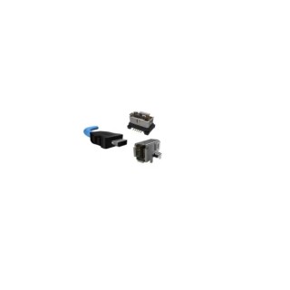 Amphenol Communications Solutions IX Cat6a Shielded Ethernet Cable, Thermoplastic Jacket, 2 m Length Cat6a