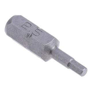 RS PRO Screwdriver Bit Hex 2.5 mm Tip, 1/4 in Drive, 25 mm Overall Length 253-188
