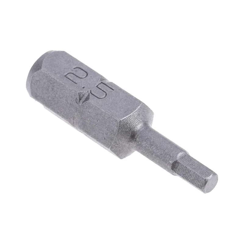 RS PRO Screwdriver Bit Hex 2.5 mm Tip, 1/4 in Drive, 25 mm Overall Length 253-188