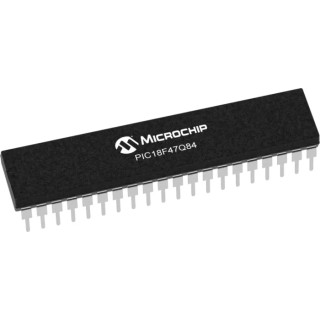 Microchip 8 bit PIC PIC18F Microcontroller 64 MHz 128kB FLASH 40-Pin PDIP PIC18F47Q84-I/P