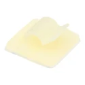 RS PRO Natural Polyamide 66 Self-Adhesive Round Cable Clip 4.9 mm Max Bundle Diameter 52.2x56.8x9.1 mm 216-3629