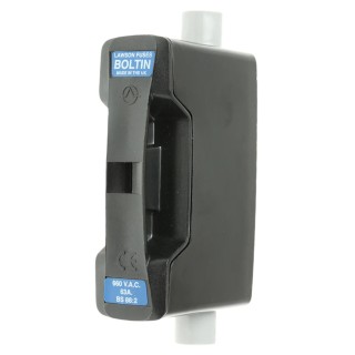 Lawson Fuses 63A Rail Mount Fuse Holder 690V ac LBI63FC/FCBK