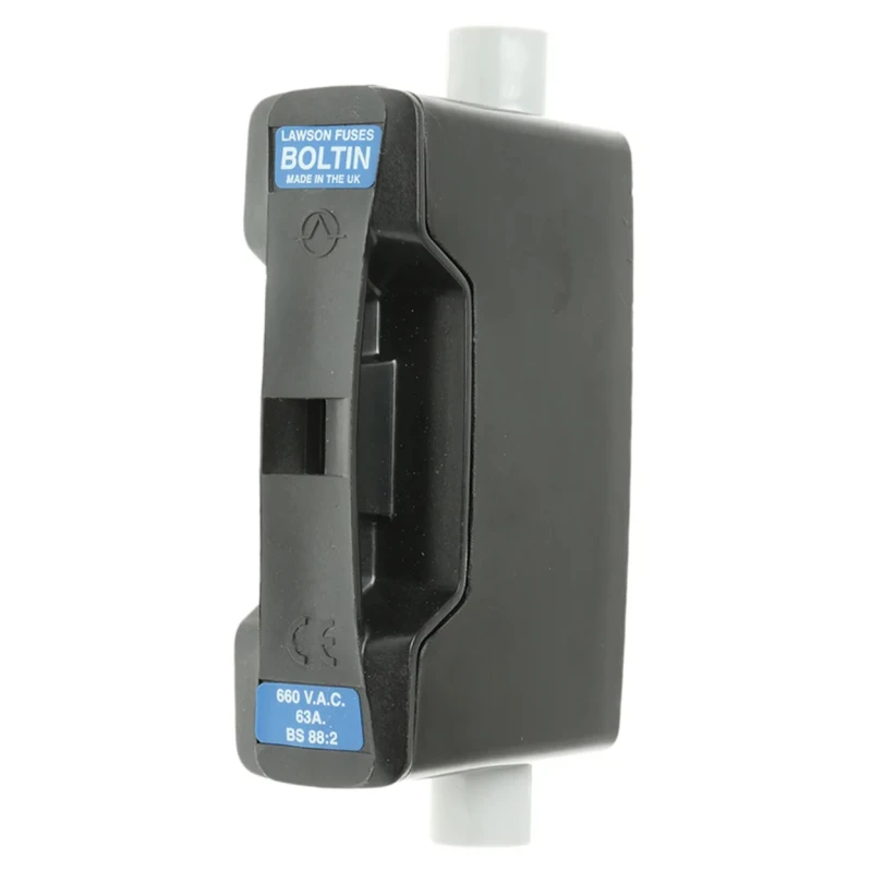 Lawson Fuses 63A Rail Mount Fuse Holder 690V ac LBI63FC/FCBK