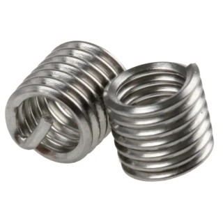 Recoil Thread Repair Insert, Drill Size 4.2 mm, Thread Length 6 mm, Stainless Steel 304, Model 25043