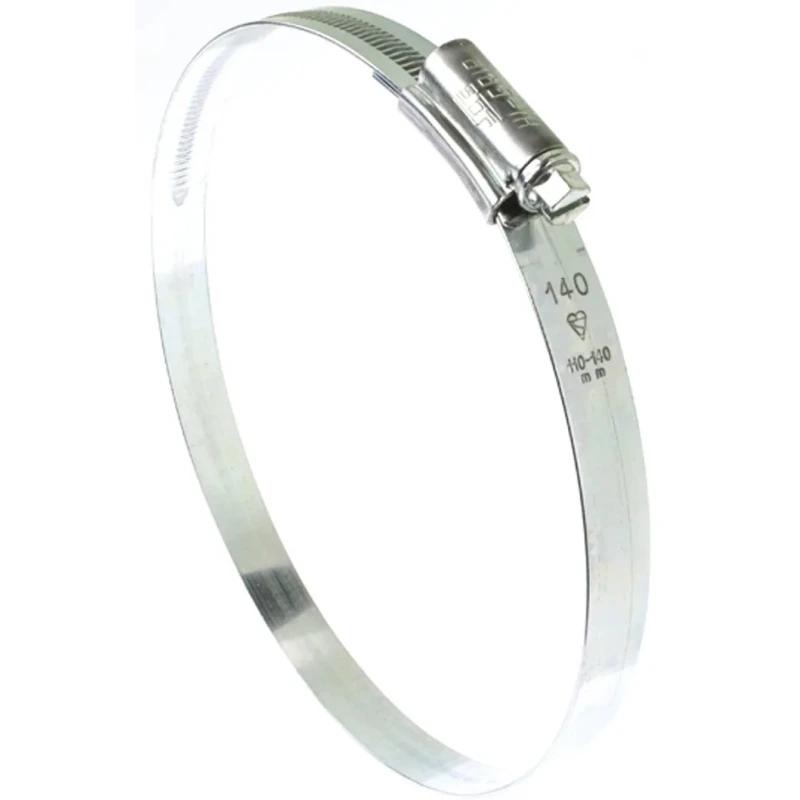 HI-GRIP Steel Slotted Hex Worm Drive Hose Clip 110-140 mm Zinc Plated HGZ140BP