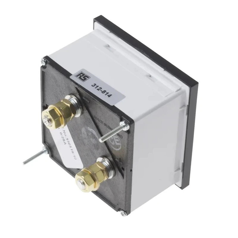 HOBUT Analogue Panel Ammeter 25 A AC, 72 mm x 72 mm, Class 1.5 Moving Iron D72SD