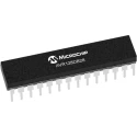 Microchip 8 bit AVR DB Microcontroller, 24 MHz Clock, 128kB FLASH, 16kB RAM, 28-Pin SPDIP AVR128DB28-I/SP