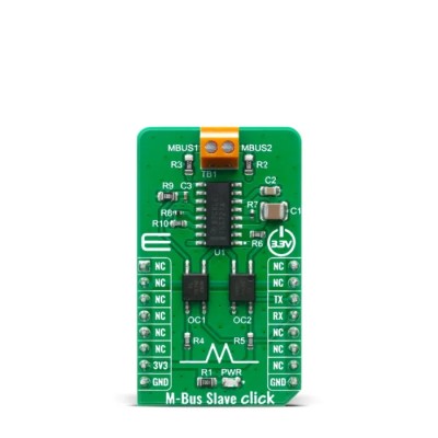 MikroElektronika M-Bus Slave Click Adapter Board for TSS721A with UART Interface 3.3V MIKROE-4137