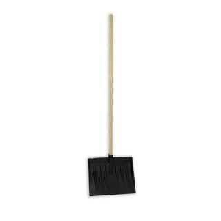 RS PRO Snow Shovel with Plastic Blade Width 425 mm, Wooden Handle, Black 216-7840