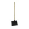RS PRO Snow Shovel with Plastic Blade Width 425 mm, Wooden Handle, Black 216-7840