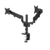 Hama Monitor Arm with Extension Arm, Supports 2 Displays up to 81cm Screen Size, Maximum Load 12kg, VESA 75x75 or 118498