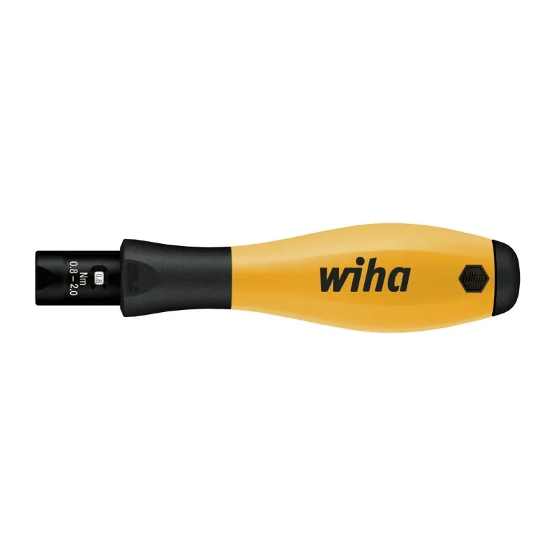 Wiha Adjustable Torque Screwdriver 0.8 to 5 Nm, 4 mm Drive, ESD Safe, 6 % Accuracy 30495