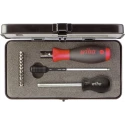 Wiha Adjustable Standard Torque Screwdriver with Variable Torque Range 0.8 to 5 Nm, Drive Sizes 3 mm, 4 mm, PH1, PH2 26893