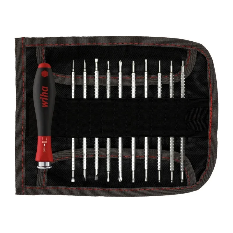 Wiha Interchangeable Standard Screwdriver Set 12-Piece 27820, ANSI/ESD S20.20:2021, Germany