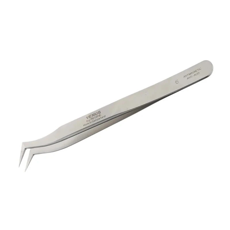 RS PRO Stainless Steel 115mm Hook Tweezer 238-6205