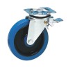Guitel Hervieu Braked Swivel Castor 400 kg Load Capacity 200 mm Elastic Tyre Wheel 13817224