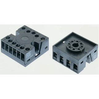 Tempatron 11 Way 250V DIN Rail Relay Socket for 11 Pin Timer, 11 Pin Relay, Octal Timer CDSR11