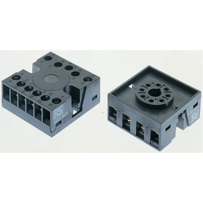 Tempatron 11 Way 250V DIN Rail Relay Socket for 11 Pin Timer, 11 Pin Relay, Octal Timer CDSR11