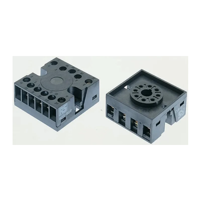 Tempatron 11 Way 250V DIN Rail Relay Socket for 11 Pin Timer, 11 Pin Relay, Octal Timer CDSR11
