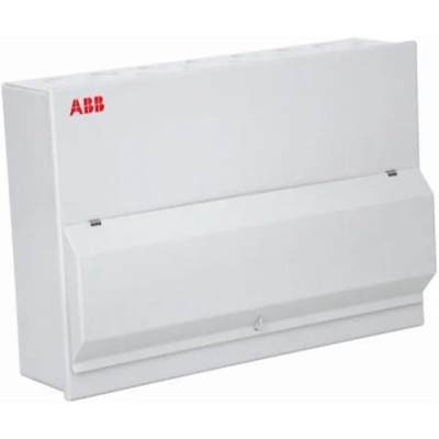 ABB 4 Way Steel Consumer Unit, 100A Current Rating, IP30 Protection, Housemaster Series IP30