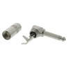 Switchcraft 6.35 mm 2 Way Mono Cable Jack Connector Male Right Angle Nickel Plated Metal Housing 500V 226
