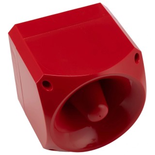 Klaxon PNV Series Red Siren IP66 24V DC 110 dB Sound Level at 1m 