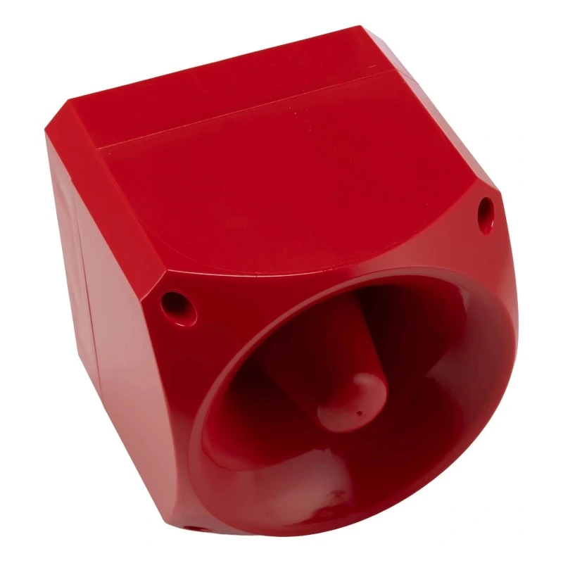 Klaxon PNV Series Red Siren IP66 24V DC 110 dB Sound Level at 1m 