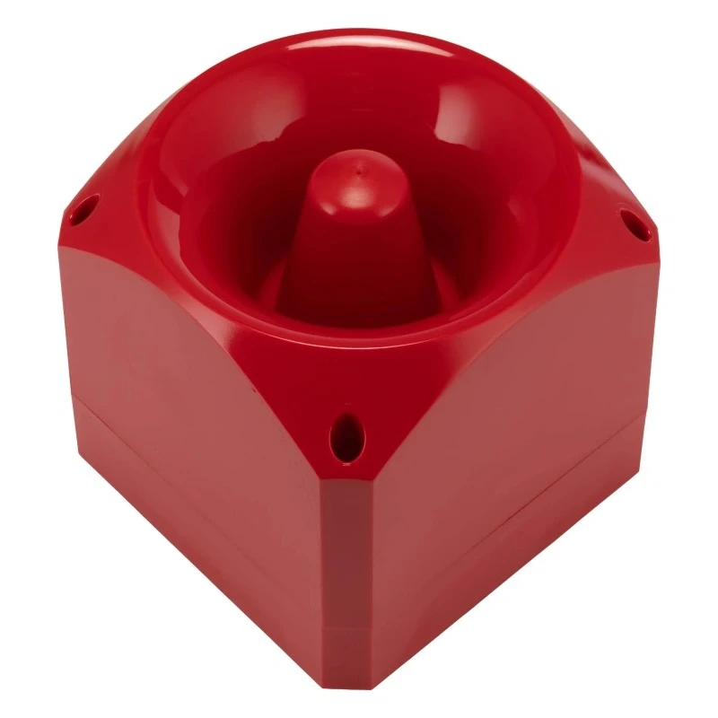 Klaxon PNV Series Red Siren IP66 24V DC 110 dB Sound Level at 1m 