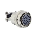 Souriau Sunbank by Eaton Ferrous Alloy Straight 26 Way Cable Connector Female Silver 600V 13A Shell Size 16 85106E1626P50