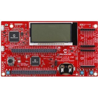 Microchip PIC24F LCD and USB Curiosity MCU Development Board DM240018