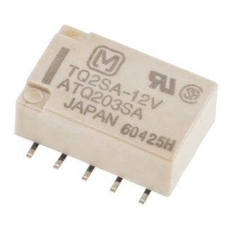 Panasonic Surface Signal Relay 12V dc Coil, 1A Switching Current, SPDT Contact Configuration TQ2SA-12V