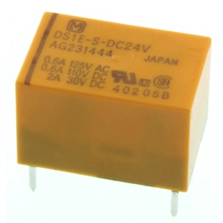 Panasonic PCB Signal Relay, 24V dc Coil, 3A Switching Current, SPST Contact Configuration DS1E-S-DC24V