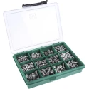 RS PRO Stainless Steel Button Head Hex Socket Drive Screw Bolt Kit 490 Pieces 393-169