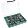 RS PRO Stainless Steel Button Head Hex Socket Drive Screw Bolt Kit 490 Pieces 393-169