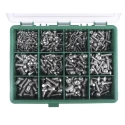 RS PRO Stainless Steel Button Head Hex Socket Drive Screw Bolt Kit 490 Pieces 393-169