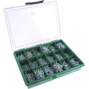 RS PRO Steel 1230 Piece Pozidriv Drive Galvanised Self-Tapping Screw Bolt Kit 393-163